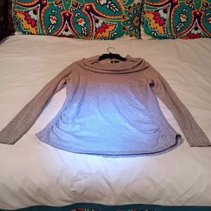 New Direction Sparkle Silver Cowl neck sweater